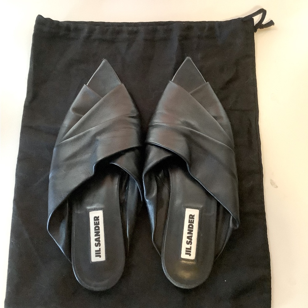 Jil sander cross over flat black 38